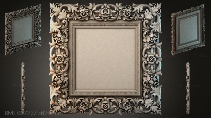 Рамы декоративные, обрамления (RMI_007237) 3D модель для ЧПУ станка