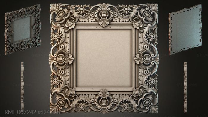 Рамы декоративные, обрамления (RMI_007242) 3D модель для ЧПУ станка