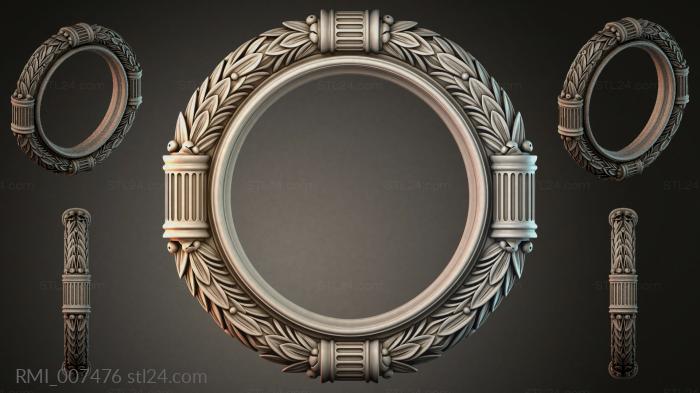 Рамы декоративные, обрамления (RMI_007476) 3D модель для ЧПУ станка