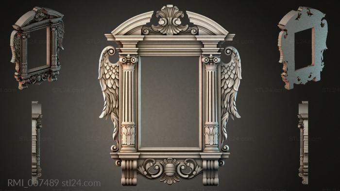 Рамы декоративные, обрамления (RMI_007489) 3D модель для ЧПУ станка