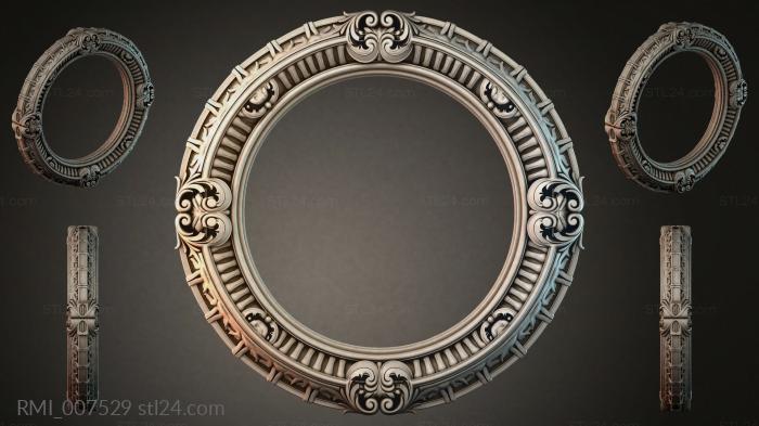 Рамы декоративные, обрамления (RMI_007529) 3D модель для ЧПУ станка