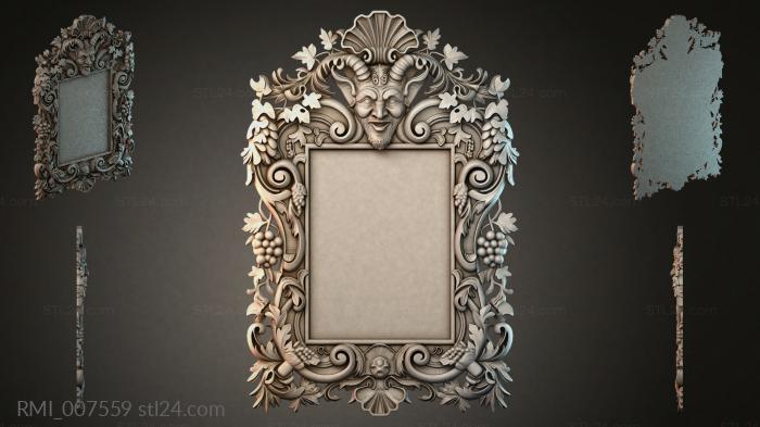 Рамы декоративные, обрамления (RMI_007559) 3D модель для ЧПУ станка