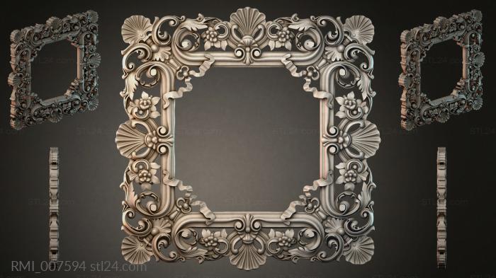 Рамы декоративные, обрамления (RMI_007594) 3D модель для ЧПУ станка