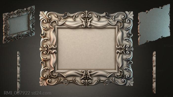 Рамы декоративные, обрамления (RMI_007922) 3D модель для ЧПУ станка