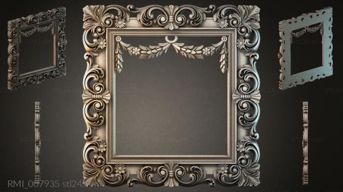 Рамы декоративные, обрамления (RMI_007935) 3D модель для ЧПУ станка
