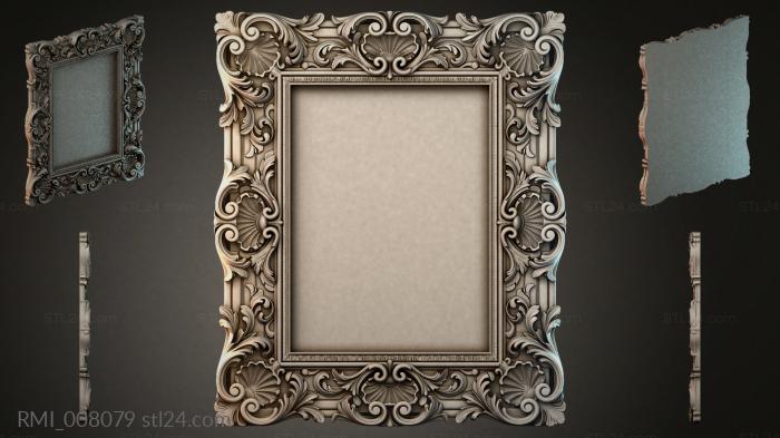 Рамы декоративные, обрамления (RMI_008079) 3D модель для ЧПУ станка