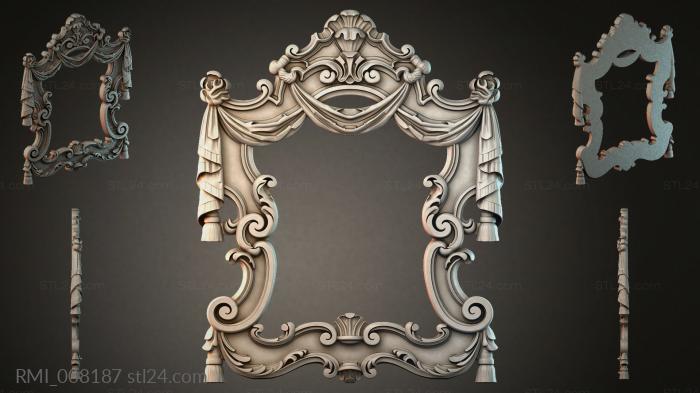 Рамы декоративные, обрамления (RMI_008187) 3D модель для ЧПУ станка