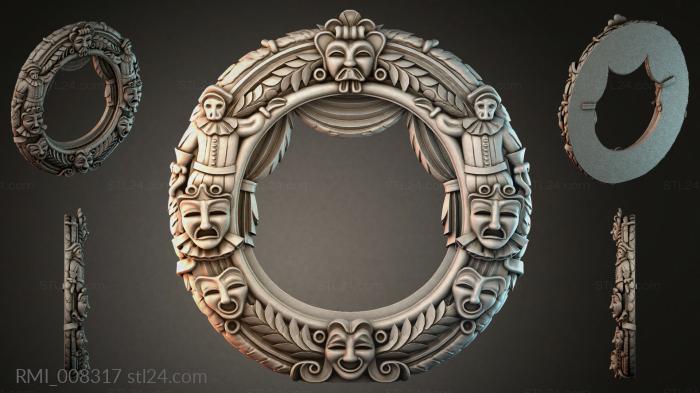 Рамы декоративные, обрамления (RMI_008317) 3D модель для ЧПУ станка