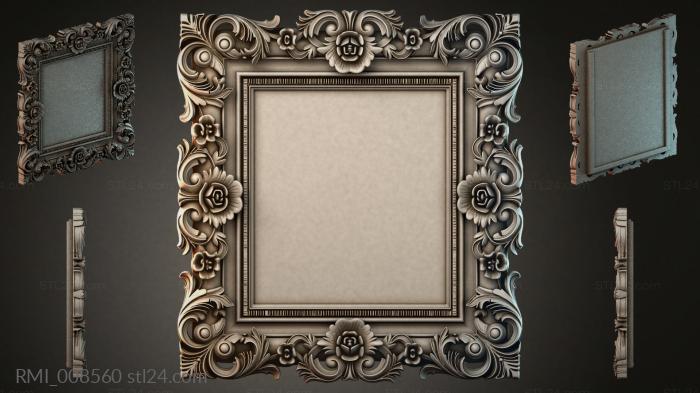 Рамы декоративные, обрамления (RMI_008560) 3D модель для ЧПУ станка
