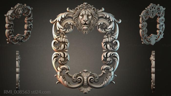 Рамы декоративные, обрамления (RMI_008563) 3D модель для ЧПУ станка