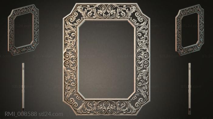 Рамы декоративные, обрамления (RMI_008588) 3D модель для ЧПУ станка