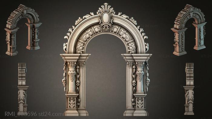 Рамы декоративные, обрамления (RMI_008596) 3D модель для ЧПУ станка