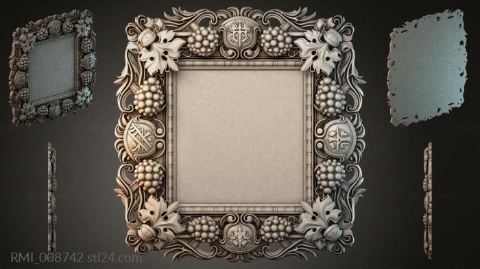 Рамы декоративные, обрамления (RMI_008742) 3D модель для ЧПУ станка