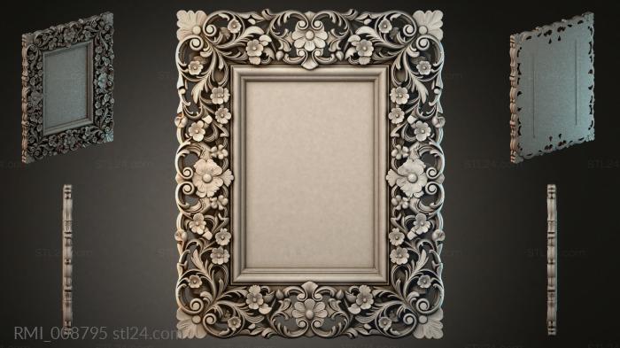 Рамы декоративные, обрамления (RMI_008795) 3D модель для ЧПУ станка