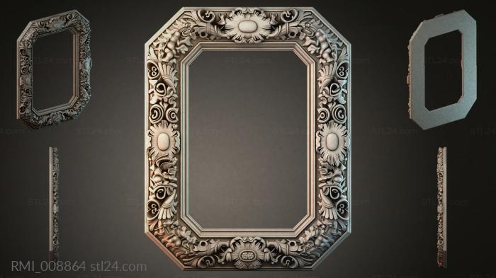 Рамы декоративные, обрамления (RMI_008864) 3D модель для ЧПУ станка