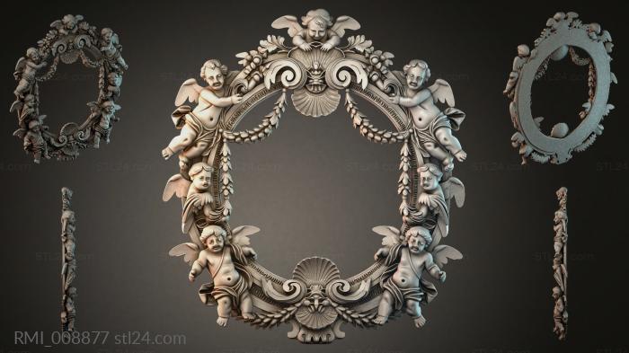 Рамы декоративные, обрамления (RMI_008877) 3D модель для ЧПУ станка