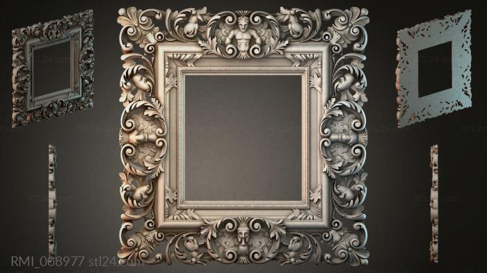 Рамы декоративные, обрамления (RMI_008977) 3D модель для ЧПУ станка
