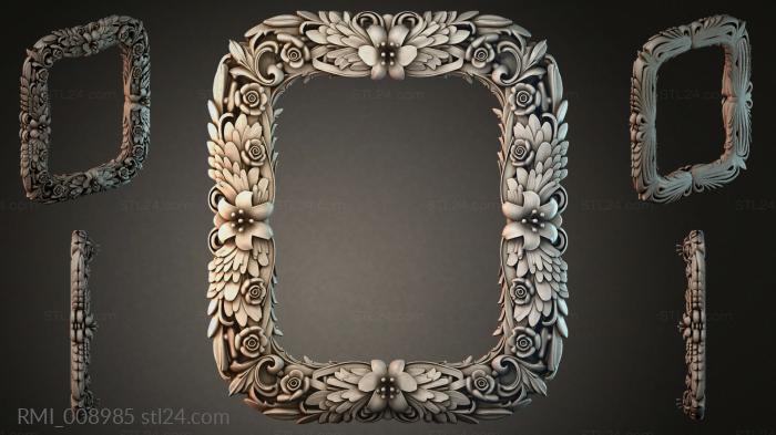 Рамы декоративные, обрамления (RMI_008985) 3D модель для ЧПУ станка