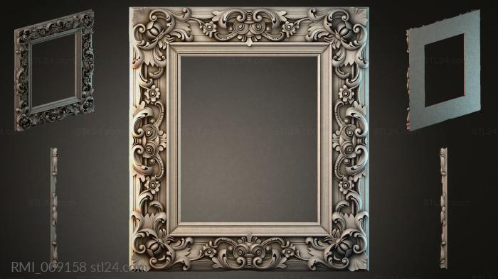 Рамы декоративные, обрамления (RMI_009158) 3D модель для ЧПУ станка