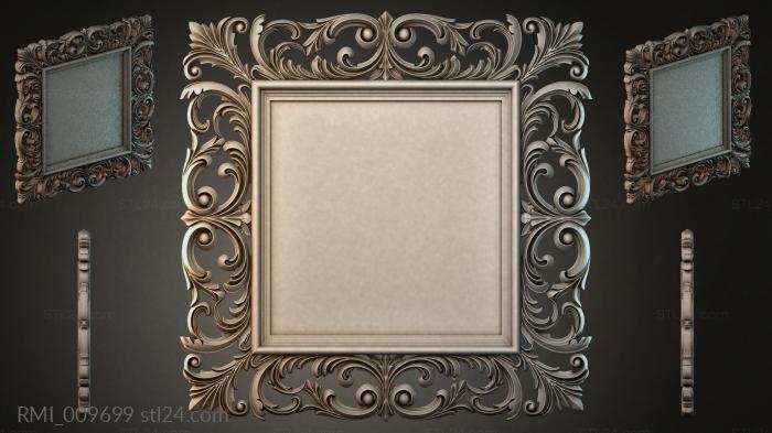 Рамы декоративные, обрамления (RMI_009699) 3D модель для ЧПУ станка