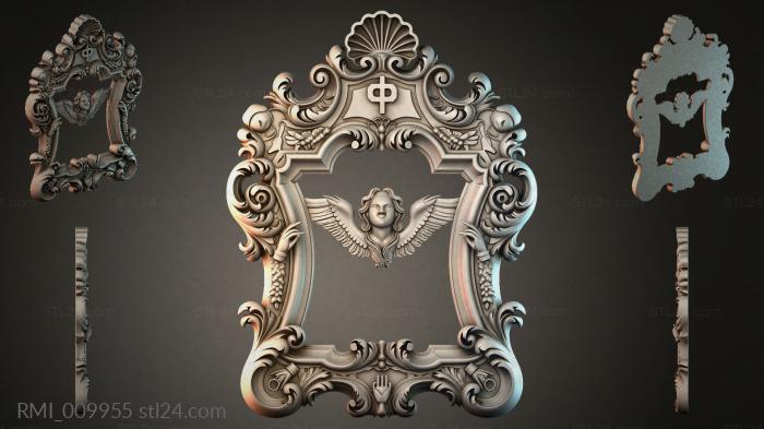 Рамы декоративные, обрамления (RMI_009955) 3D модель для ЧПУ станка