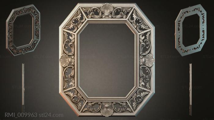 Рамы декоративные, обрамления (RMI_009963) 3D модель для ЧПУ станка