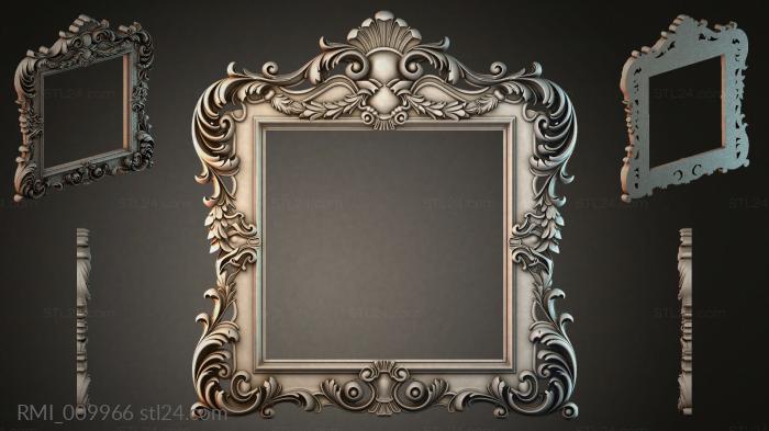 Рамы декоративные, обрамления (RMI_009966) 3D модель для ЧПУ станка