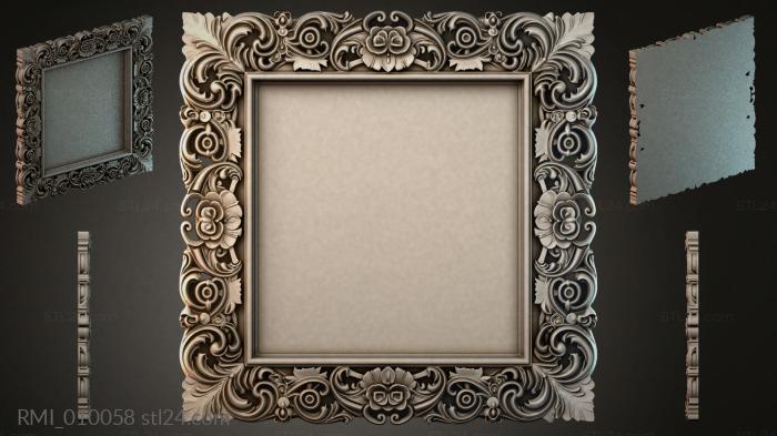 Рамы декоративные, обрамления (RMI_010058) 3D модель для ЧПУ станка