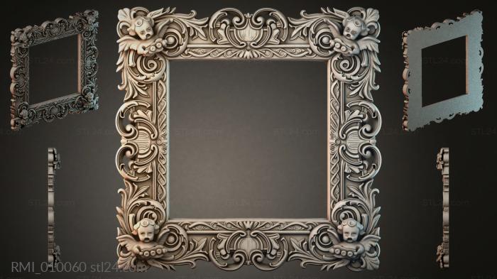 Рамы декоративные, обрамления (RMI_010060) 3D модель для ЧПУ станка
