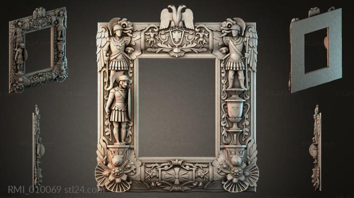 Рамы декоративные, обрамления (RMI_010069) 3D модель для ЧПУ станка