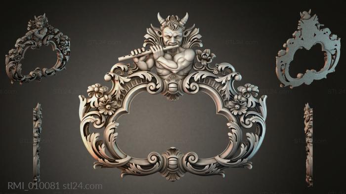 Рамы декоративные, обрамления (RMI_010081) 3D модель для ЧПУ станка