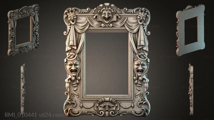 Рамы декоративные, обрамления (RMI_010441) 3D модель для ЧПУ станка