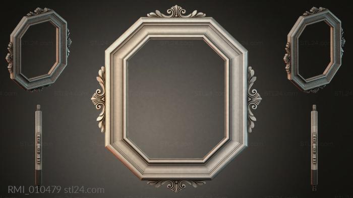 Рамы декоративные, обрамления (RMI_010479) 3D модель для ЧПУ станка