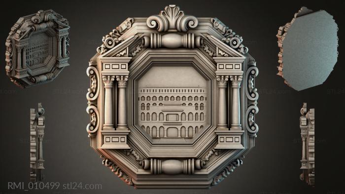 Рамы декоративные, обрамления (RMI_010499) 3D модель для ЧПУ станка