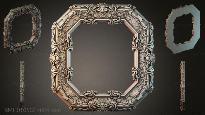 Рамы декоративные, обрамления (RMI_010532) 3D модель для ЧПУ станка