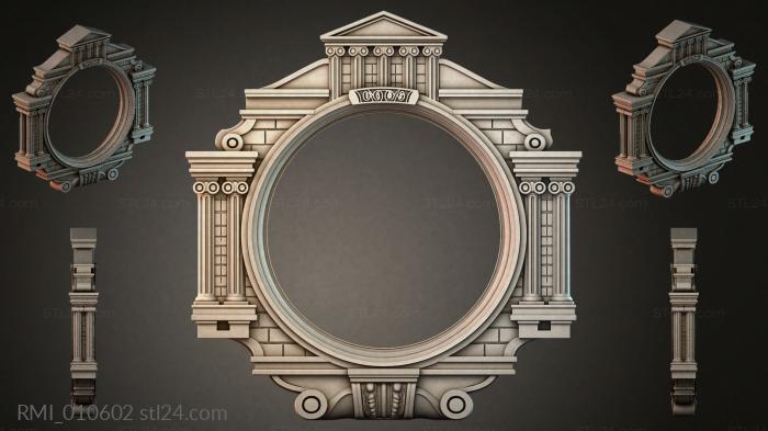 Рамы декоративные, обрамления (RMI_010602) 3D модель для ЧПУ станка