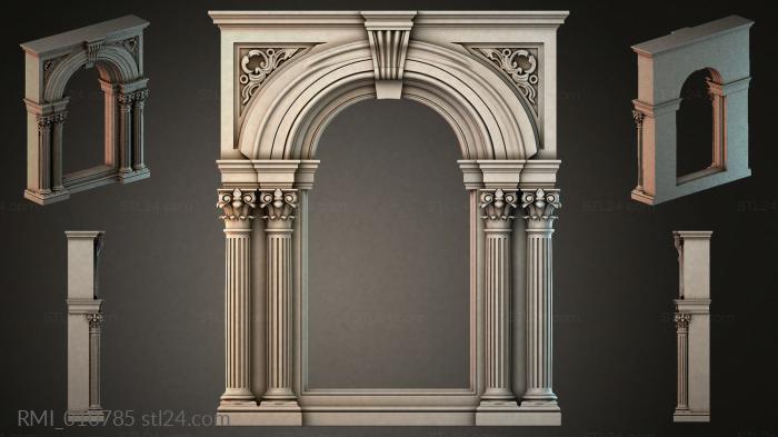 Рамы декоративные, обрамления (RMI_010785) 3D модель для ЧПУ станка