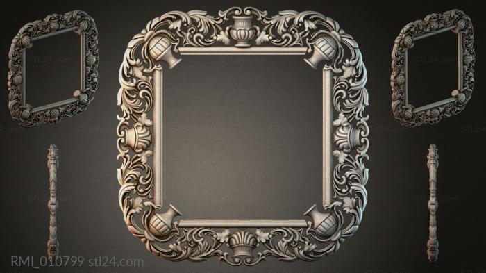 Рамы декоративные, обрамления (RMI_010799) 3D модель для ЧПУ станка