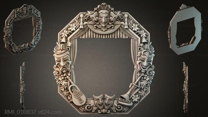 Рамы декоративные, обрамления (RMI_010837) 3D модель для ЧПУ станка