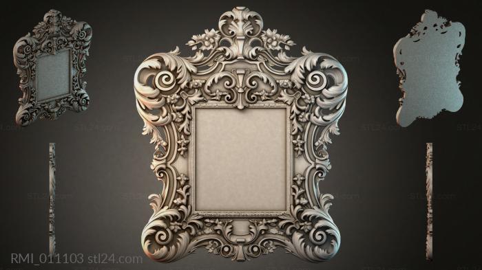 Рамы декоративные, обрамления (RMI_011103) 3D модель для ЧПУ станка