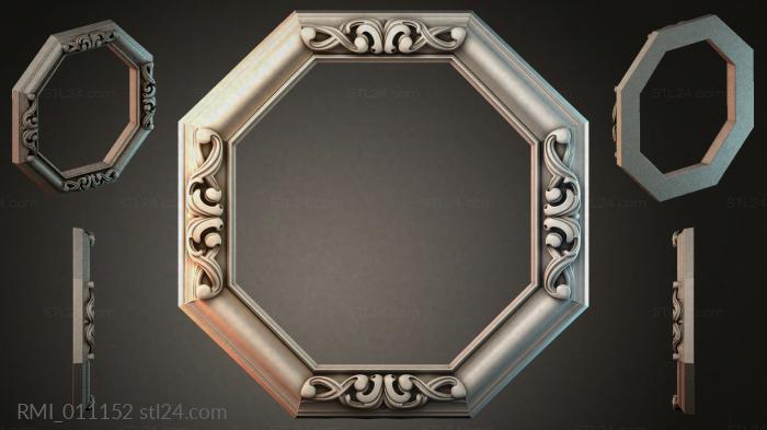 Рамы декоративные, обрамления (RMI_011152) 3D модель для ЧПУ станка