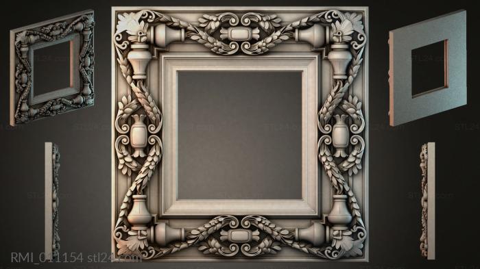 Рамы декоративные, обрамления (RMI_011154) 3D модель для ЧПУ станка