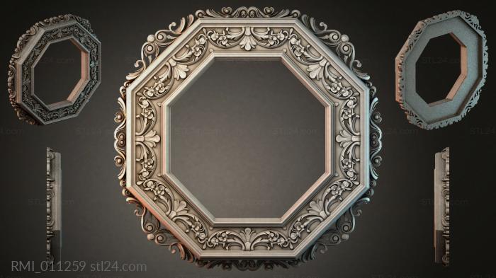 Рамы декоративные, обрамления (RMI_011259) 3D модель для ЧПУ станка