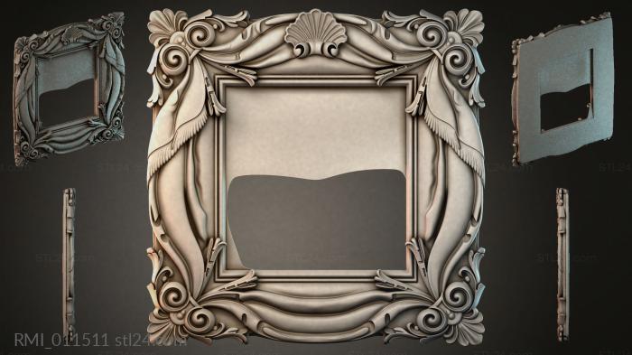 Рамы декоративные, обрамления (RMI_011511) 3D модель для ЧПУ станка