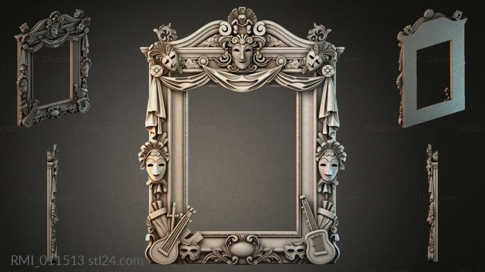 Рамы декоративные, обрамления (RMI_011513) 3D модель для ЧПУ станка