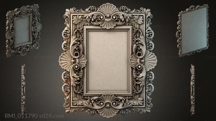 Рамы декоративные, обрамления (RMI_011790) 3D модель для ЧПУ станка