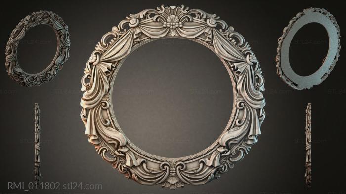 Рамы декоративные, обрамления (RMI_011802) 3D модель для ЧПУ станка