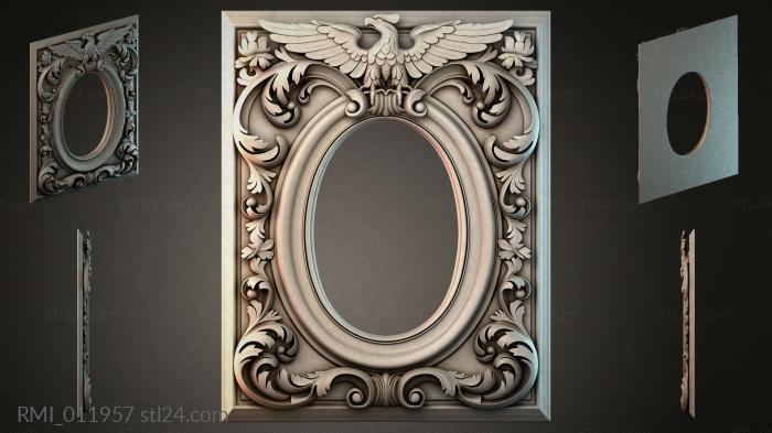 Рамы декоративные, обрамления (RMI_011957) 3D модель для ЧПУ станка