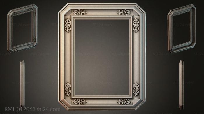 Рамы декоративные, обрамления (RMI_012063) 3D модель для ЧПУ станка