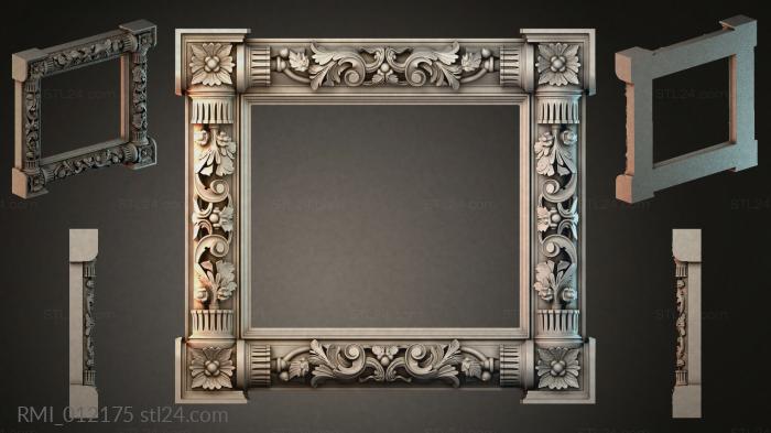 Рамы декоративные, обрамления (RMI_012175) 3D модель для ЧПУ станка